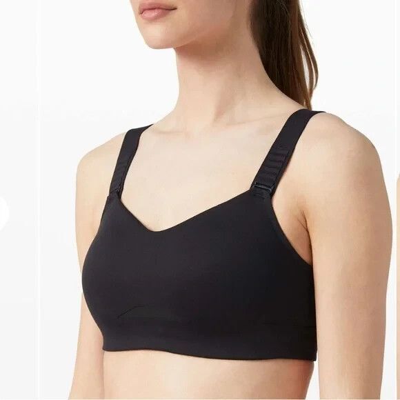 Women's LULULEMON Swift Speed Black Adjustable Strap High Support Bra 32D - Picture 1 of 13